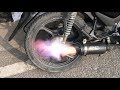 Flame Thrower- LOUD SC Project Exhaust in Honda Shine