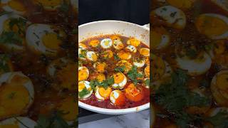 Egg Tikka Masala ASMR Cooking || #shorts #food #asmr #cooking #nonveg #indianasmrworld #eggs #anda