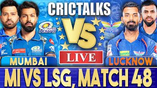 Live: MI Vs LSG, Match 48, Lucknow | IPL Live Scores & Commentary | IPL 2024 | 3 Overs