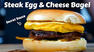 How To Make McDonald's Steak Egg & Cheese Bagel (Better At Home!)