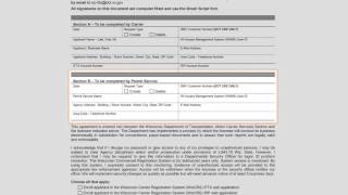 Step 2 to Filing IFTA & IRP online: Accessing WisCRS with Form MV2940