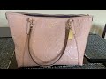 🖤coach sig leather ava tote nude pink handbag review