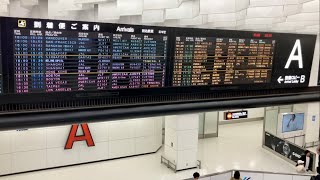 年明けの成田空港 国際線到着ロビー (2ビルAゾーン)