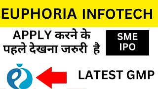 Euphoria Infotech IPO Review* SME IPO Review*APPLY OR AVOID*Euphoria Infotech  UPDATE*Investmentyogi