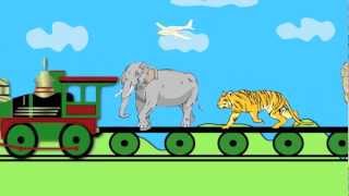 Wild Animals Train: Learning for Kids