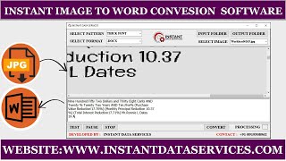 Image to Word Converter Software | 100% Accuracy | Conversion Software