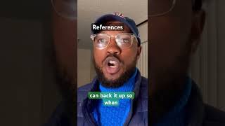 Do you have references?