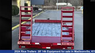 Unbelievable 2024 Rice Trailers Equipment Trailer For Sale in Madisonville, KY