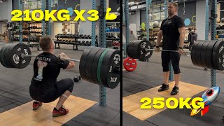 Week 9 Recap: Back-to-Back PRs! 🔥 250kg Deadlift \u0026 210kg Front Squat