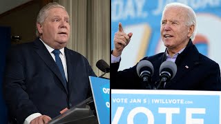 Doug Ford makes public appeal to Joe Biden: 'Give us a million vaccines'