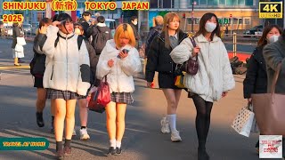 4k hdr japan travel 2025 | Walk in Shinjuku（新宿）Tokyo Japan |  Relaxing Natural City ambience