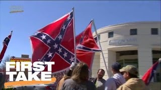Stephen A. Reacts To Confederate Flag | First Take | March 20, 2017