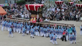 小豆島町池田亀山八幡宮秋祭り 馬場練り2 平成28年