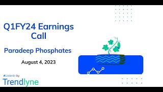 Paradeep Phosphates Earnings Call for Q1FY24