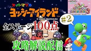 【スーパーマリオアドバンス３】でっていうが行く、全ステージ100点攻略解説紀 part2【ヨッシーアイランド】