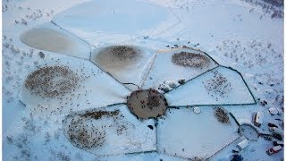 Reingjede i Kautokeino www.luftfotofinnmark.com