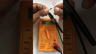 How to test diode using digital multimeter #youtubeshorts #diode