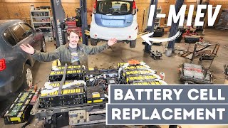 Getting Our First Broken i-MiEV Running! Replacing A Failed Battery Cell