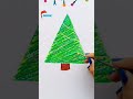 How to draw Christmas Tree   | Christmas special Drawing | Easy Trick  #art #shorts #short #viral