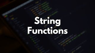 SQL Learning Path - String Functions