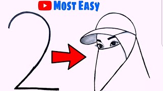 How to draw a girl / Girl drawing / Easy drawing / Drawing / Muslim girl drawing