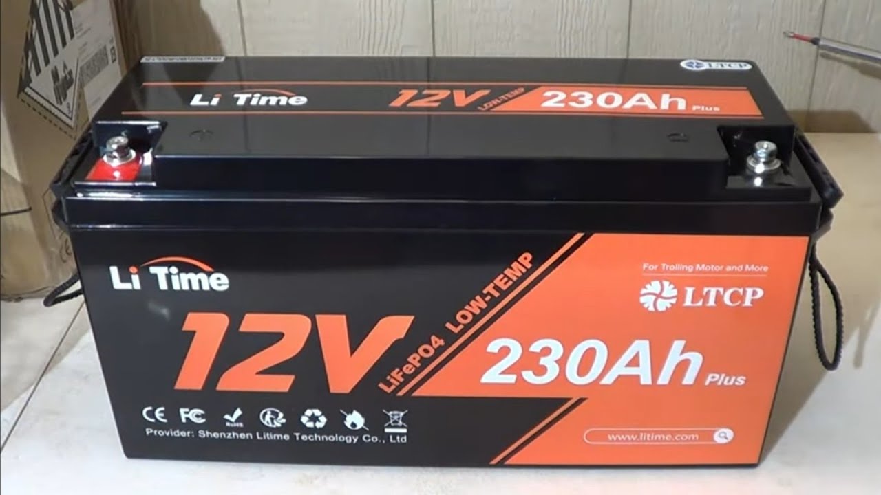 LiTime 12V 230Ah Plus Deep Cycle LiFePO4 Battery - With Low Temp ...