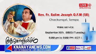 Memorial Service of Rev. Fr. Salim Joseph Chackungal. O.F.M. ( 58) Tampa, FL, USA.