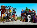 ALL SIREN HEAD FAMILY VS MARVEL AND DC UNIVERSE SUPER HEROES (Garry's Mod)