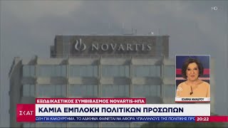 Ειδήσεις | Εξωδικαστικός συμβιβασμός Novartis - ΗΠΑ: Καμία εμπλοκή πολιτικών προσώπων | 25/06/2020