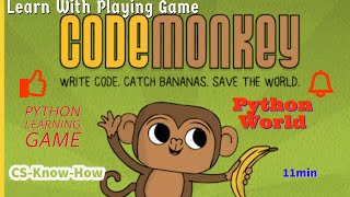 Best Python Learning Game for beginners CodeMonkey | 2021 | 11min