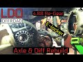 80 Series - Axle and Diff Rebuild: 4.88 gears, front E-locker, Steering Knuckles