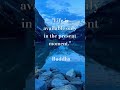 life is available only in the present moment. ~ buddha