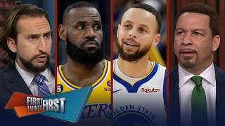 Lakers drop Game 5 vs. Steph Curry, Warriors: LeBron & AD suffer injuries | NBA | FIRST THINGS FIRST