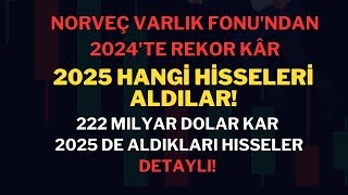 NORVEÇ VARLIK FONUNDAN REKOR KAR | 2025 İÇİN HANGİ HİSSELERİ ALDILAR |