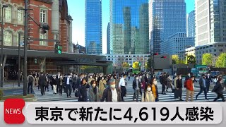 東京都新規感染者4,619人（2022年11月21日）