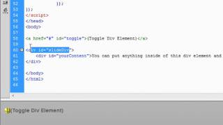 jQuery - Slide and SlideToggle() Effects