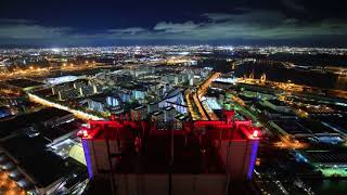 コスモタワー展望台からの大阪夜景　タイムラプス