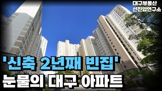 '충격의 달성군 신축 아파트', 끝없이 하락하는 가격에 대성통곡하는 집주인들, 입주 앞두고 잔금없어 미칩니다. [부동산 아파트 집값전망 하락 폭락]