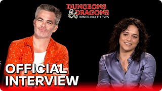 DUNGEONS & DRAGONS: HONOR AMONG THIEVES (2023) Chris Pine & Michelle Rodriguez Official Interview
