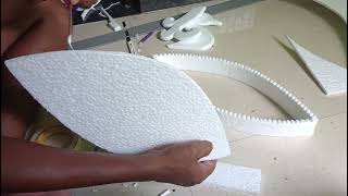 thermocol Boat making easy//Sola danga tiari video kartika purnima #boat #gsanatancraft