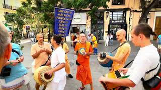 First Harinam by Bh. Valodia in Harinam Mandir team || Valencia, Spain, ISKCON || Hare Krishna