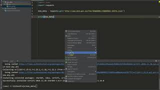 Python to pull JSON data from the web and return