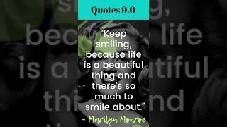Keep smiling because life is a/beautiful smile quotes/Quotes 9.0/#shorts #quotes