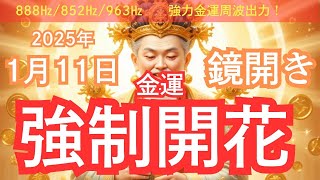 【年神様/御守り画像無料配布中】1月11日鏡開き！年神様を取り込み金運強制開花！888hz、852hz、963hz金運アップ周波数も強力出力中！