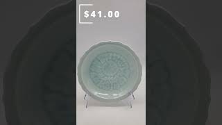 VTG Japanese Celadon Glaze Porcelain 10 Plate Signed #reseller #reselling101