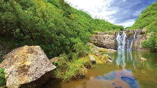 Trekking at Tamarind Falls, Mauritius