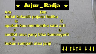 Kunci Gitar Jujur - Radja (Tutorial Gitar Pemula ) By Teman Galau Chord