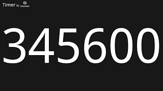 345600 Second Countup Timer