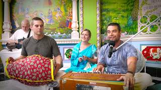 Balaram das Ft. Govinda Kishore das on Mridanga | Balaram Purnima Abhisheka at NVD, Hungary