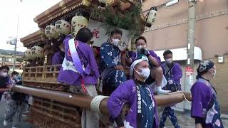 令和三年大阪市鶴見区鶴見神社秋祭り鶴見西之町地車曳行